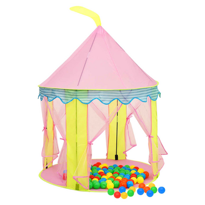 Children Play Tent with 250 Balls Pink 100x100x127 cm