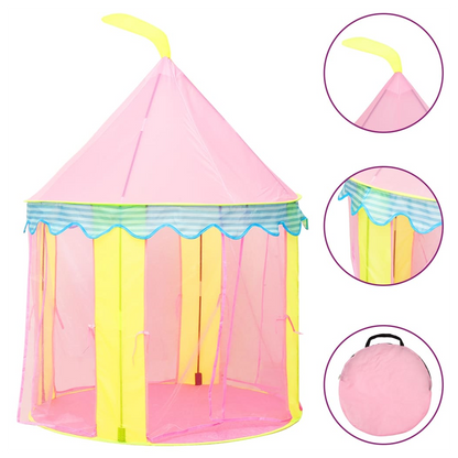 Children Play Tent with 250 Balls Pink 100x100x127 cm