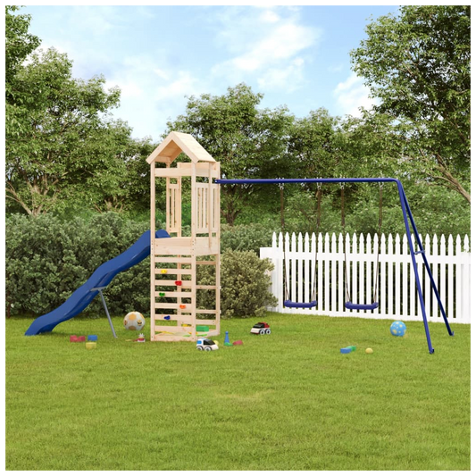 Outdoor Playset Solid Wood Pine