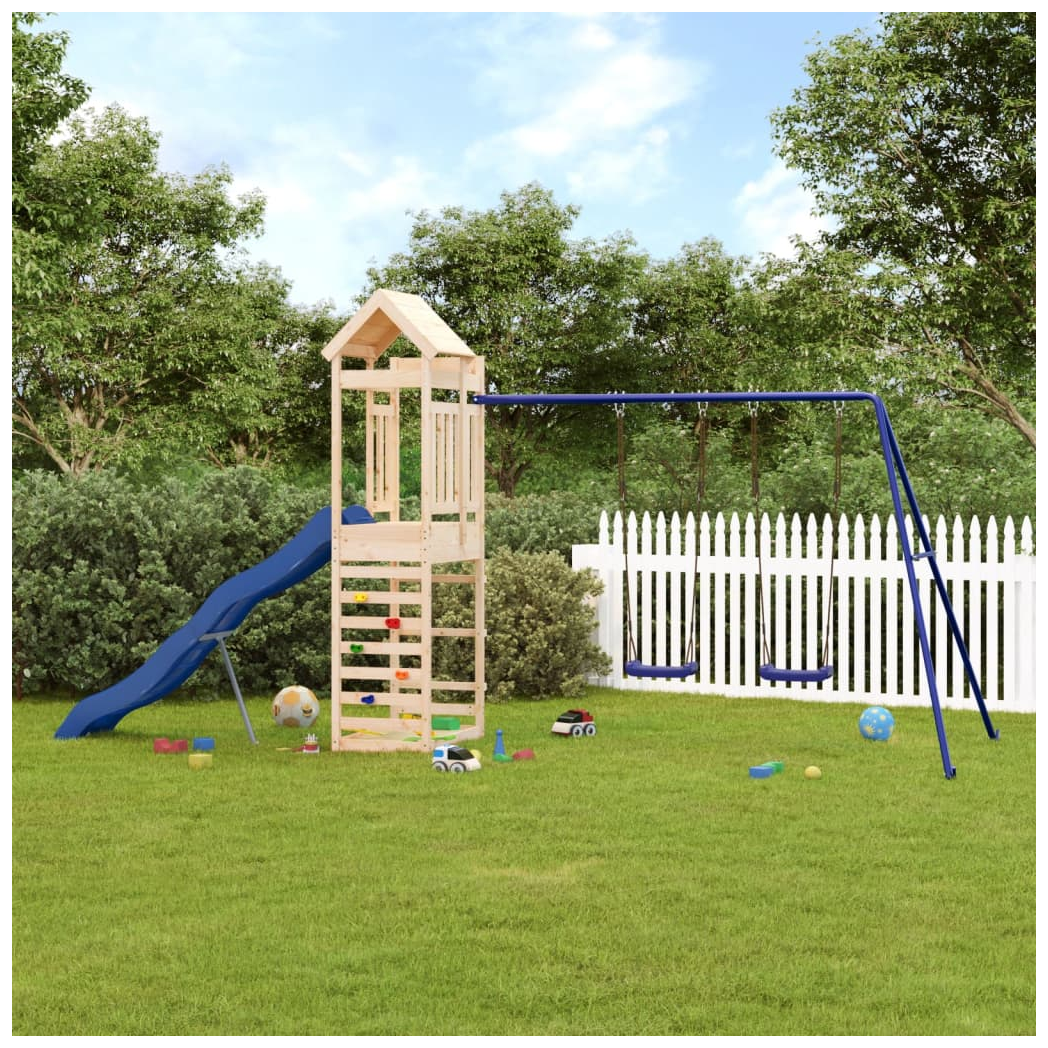 Outdoor Playset Solid Wood Pine