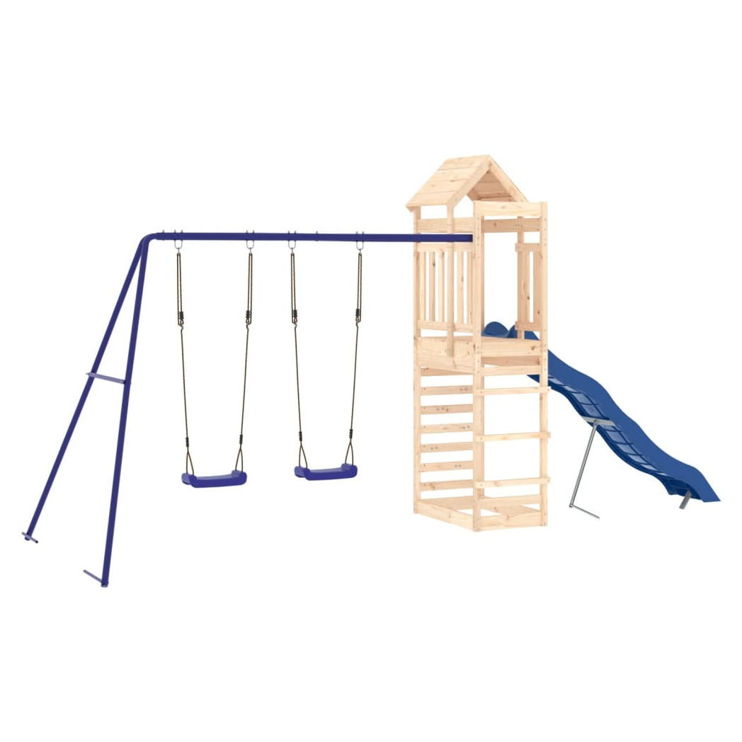 Outdoor Playset Solid Wood Pine