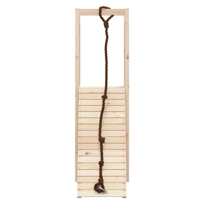 Playhouse with Climbing Wall Solid Wood Pine