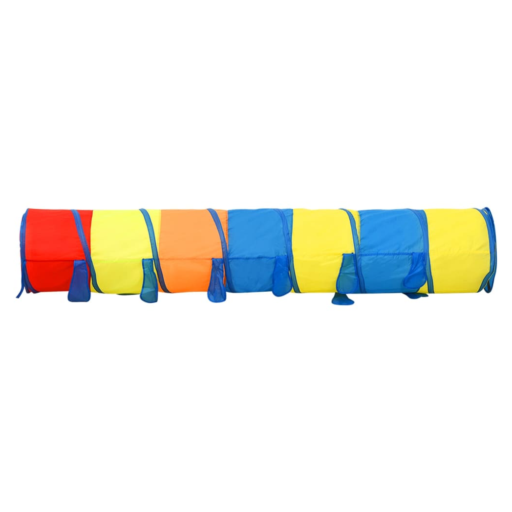Children Play Tunnel with 250 Balls Multicolour 245 cm Polyester