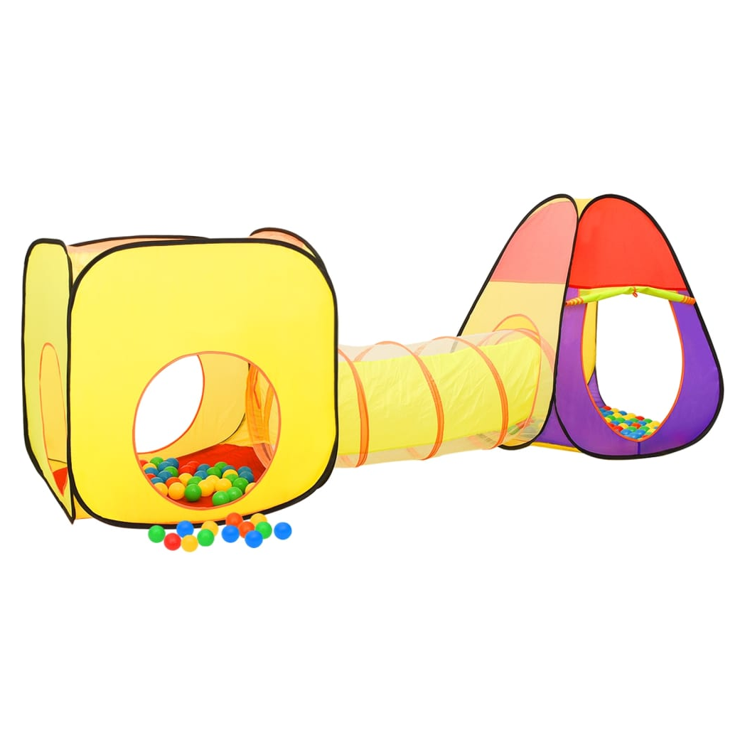 Children Play Tent with 250 Balls Multicolour 255x80x100 cm