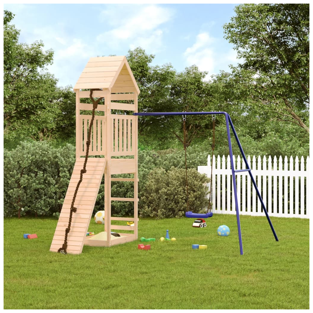 Outdoor Playset Solid Wood Pine
