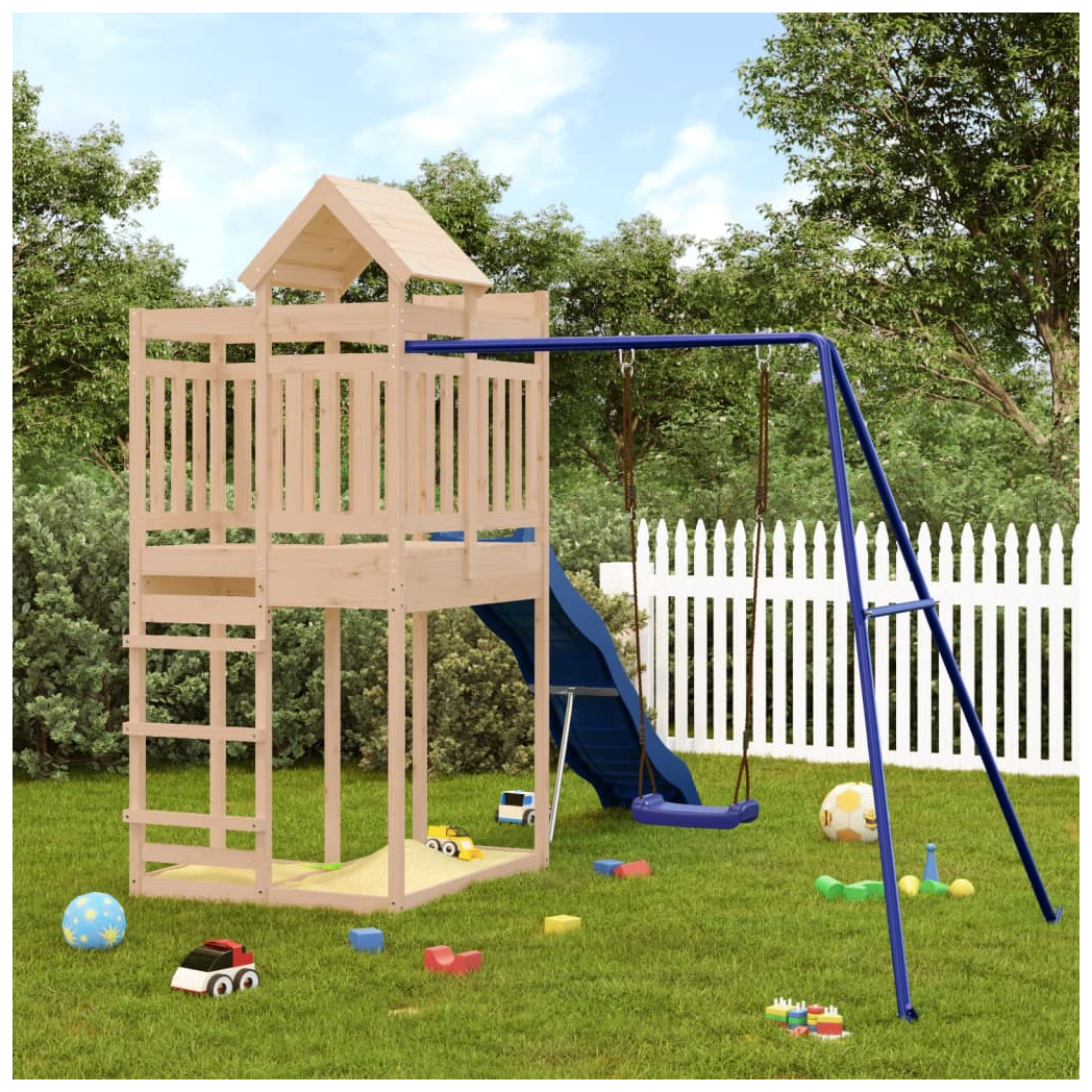 Outdoor Playset Solid Wood Pine