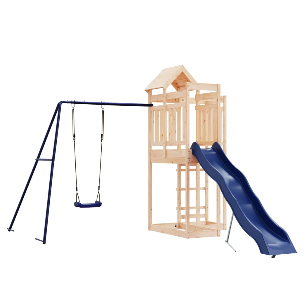 Outdoor Playset Solid Wood Pine