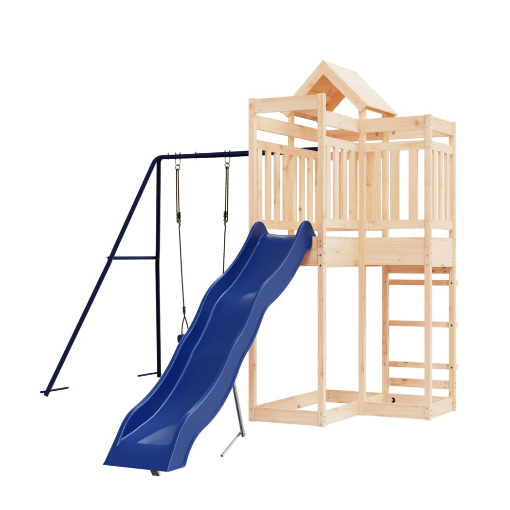 Outdoor Playset Solid Wood Pine