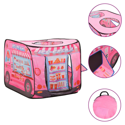 Children Play Tent with 250 Balls Pink 70x112x70 cm