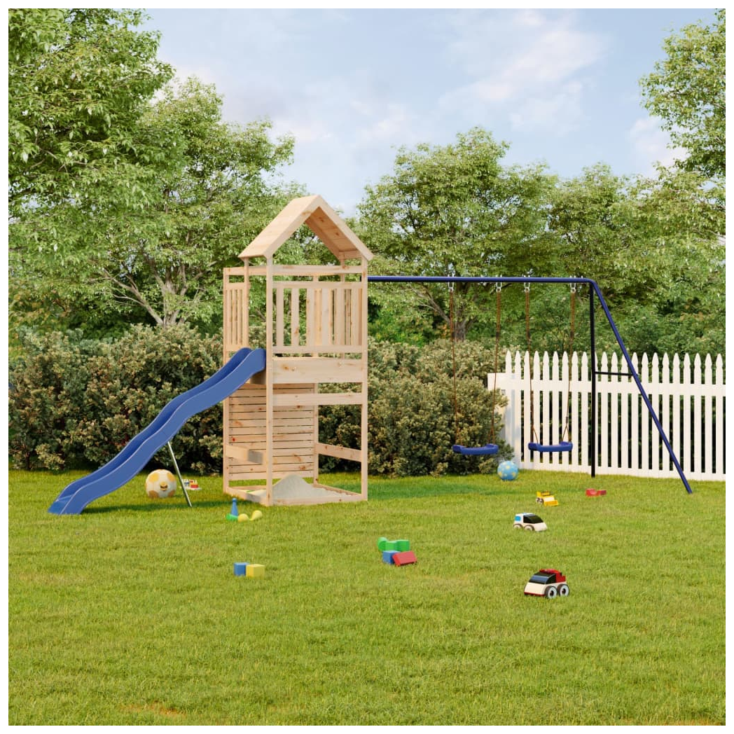 Outdoor Playset Solid Wood Pine