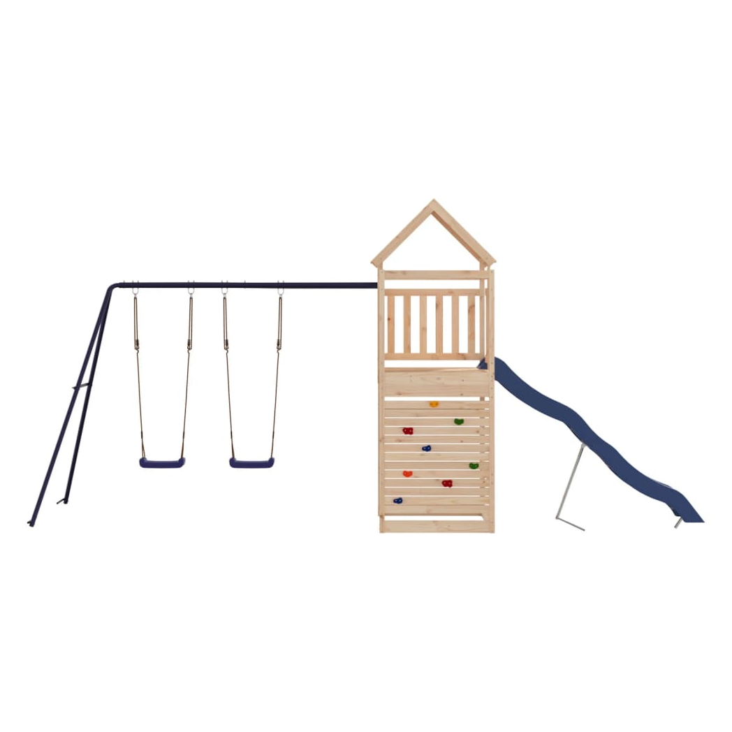 Outdoor Playset Solid Wood Pine