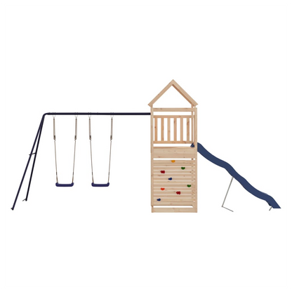 Outdoor Playset Solid Wood Pine