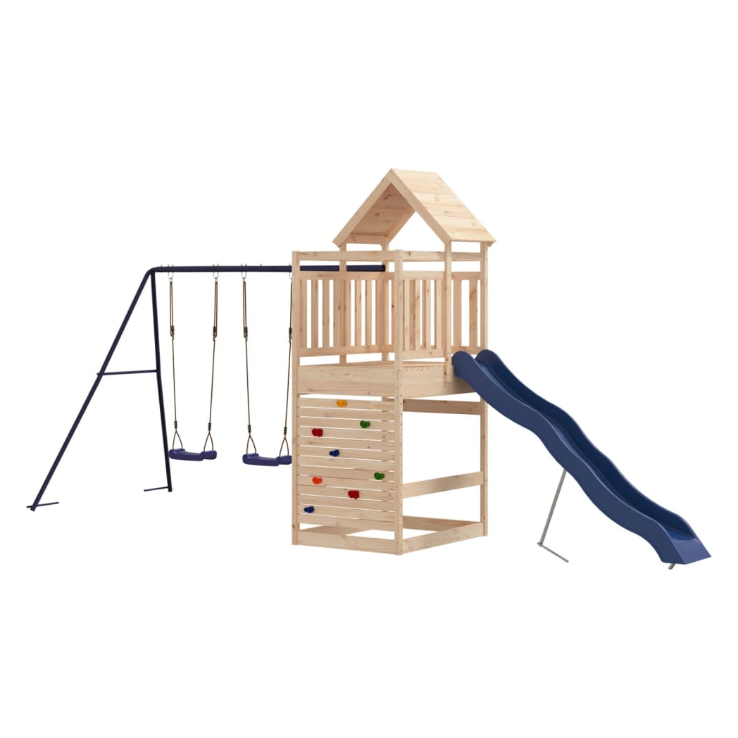 Outdoor Playset Solid Wood Pine