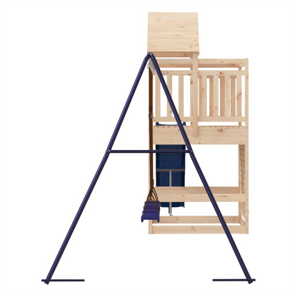 Outdoor Playset Solid Wood Pine