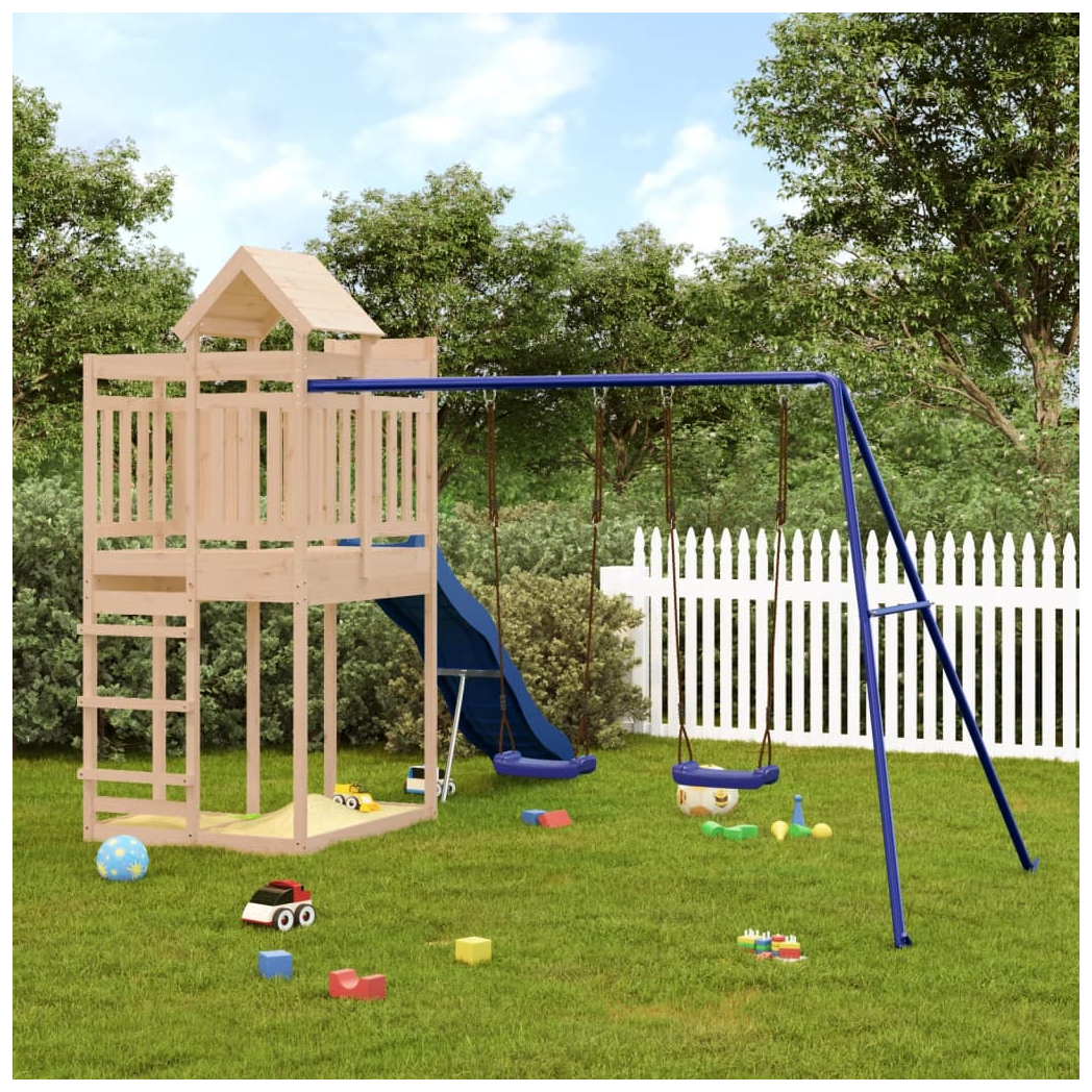 Outdoor Playset Solid Wood Pine