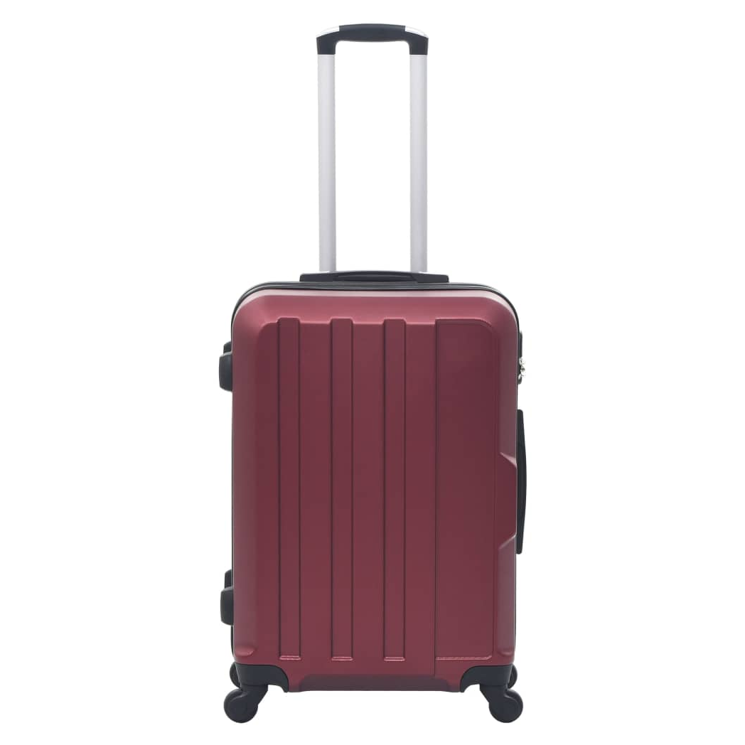 Hardcase Trolley Set 3 pcs Wine Red ABS