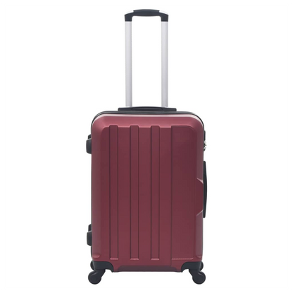 Hardcase Trolley Set 3 pcs Wine Red ABS