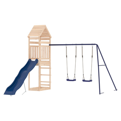 Outdoor Playset Solid Wood Pine