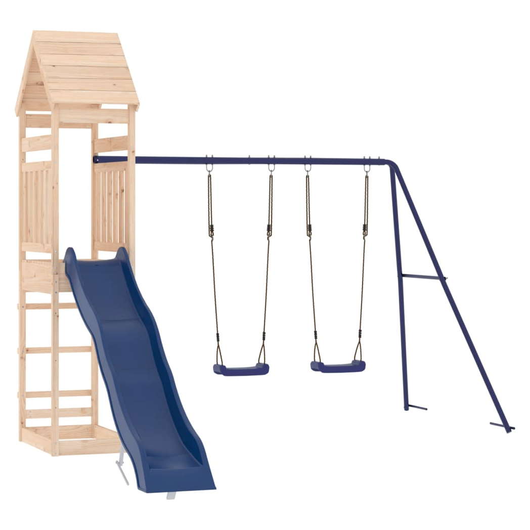 Outdoor Playset Solid Wood Pine