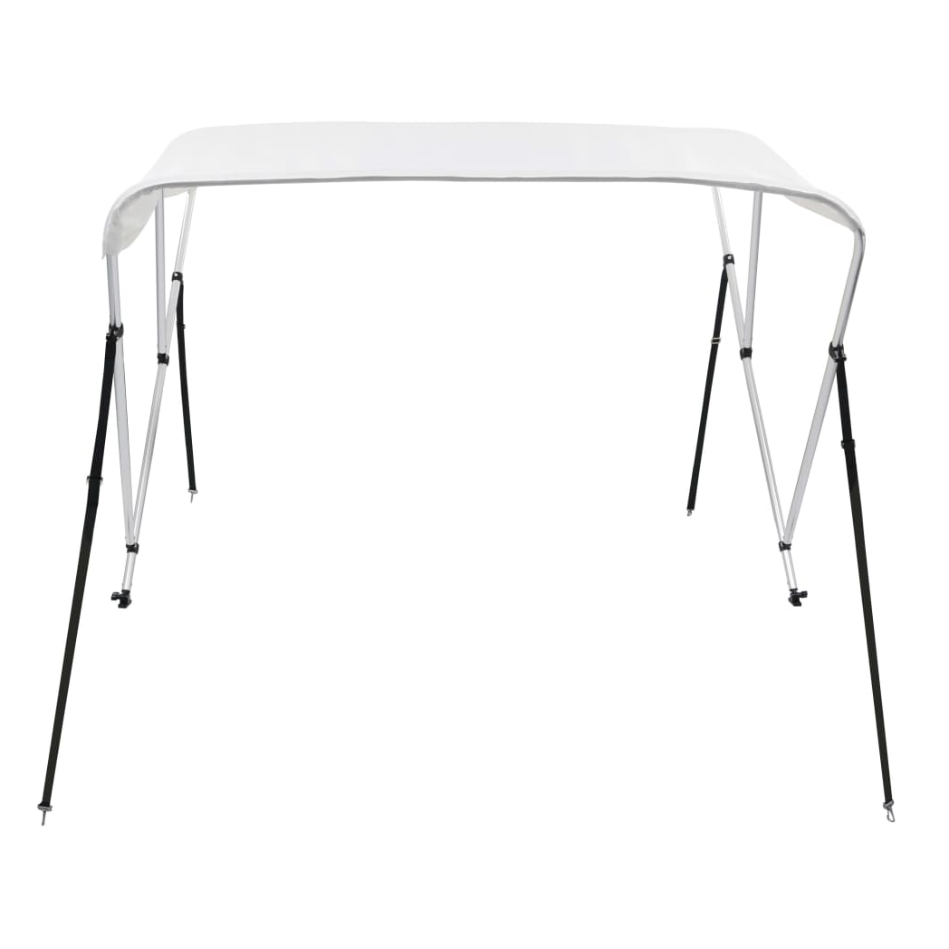 3 Bow Bimini Top White 183x140x137 cm