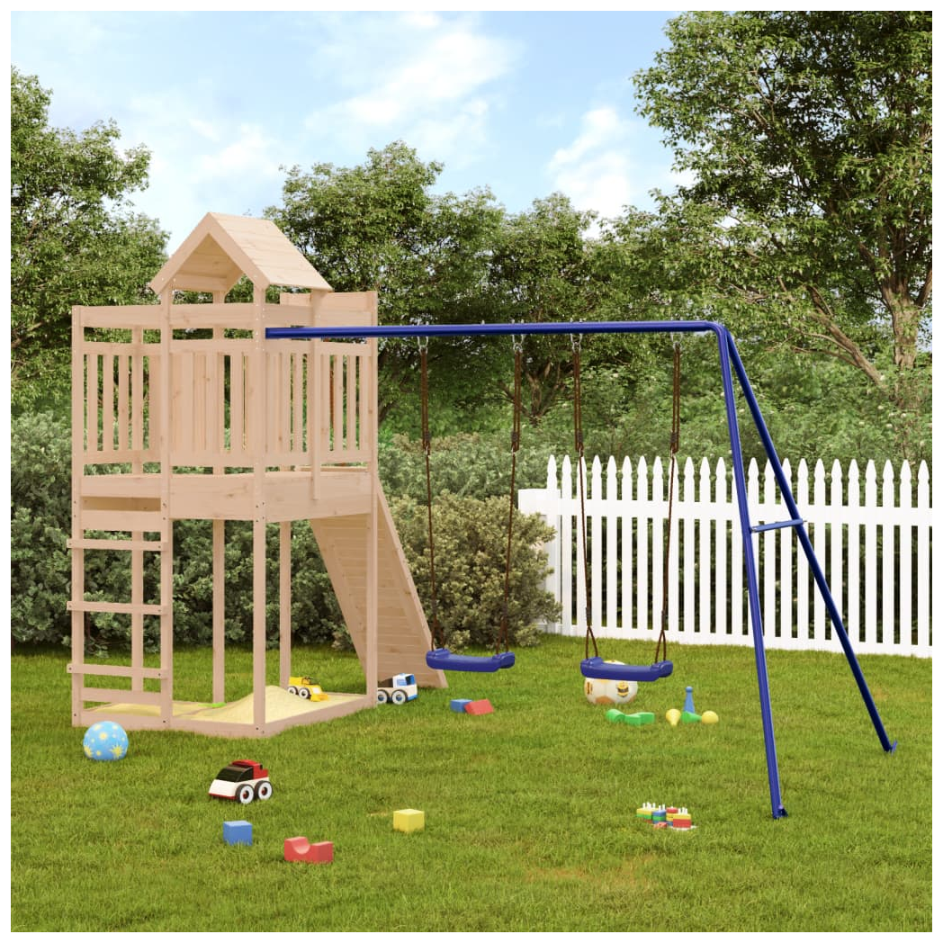 Outdoor Playset Solid Wood Pine
