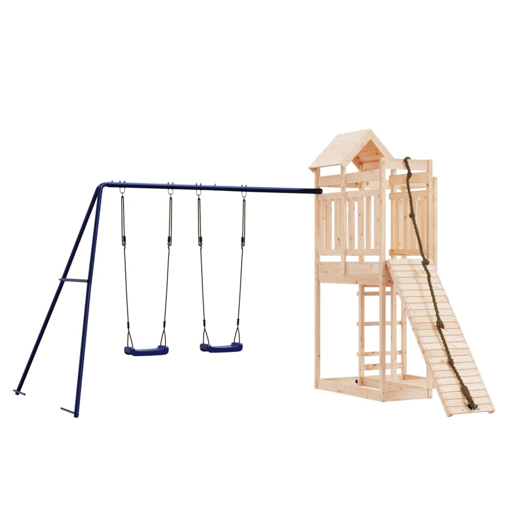 Outdoor Playset Solid Wood Pine
