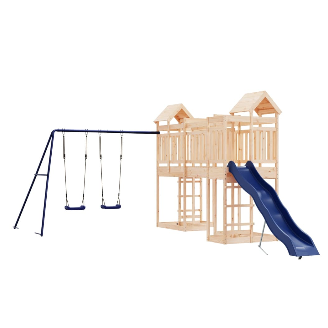 Outdoor Playset Solid Wood Pine