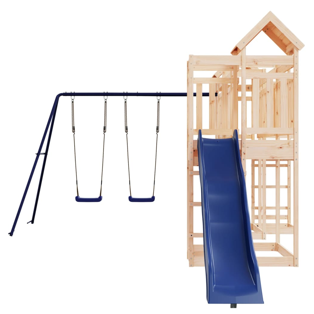 Outdoor Playset Solid Wood Pine
