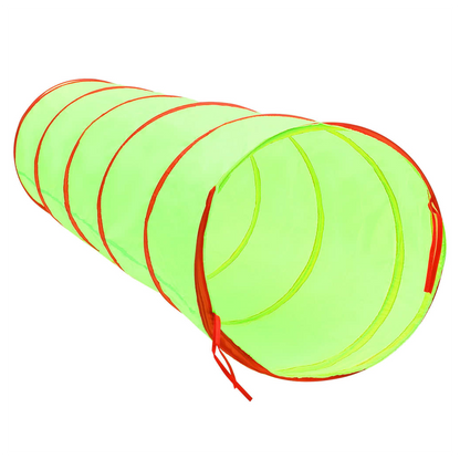 Children Play Tunnel with 250 Balls Green 175 cm Polyester