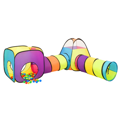 Children Play Tent with 250 Balls Multicolour 190x264x90 cm
