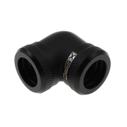 XSPC 14mm Rigid Tubing 90 Elbow Fitting (Matte Black)
