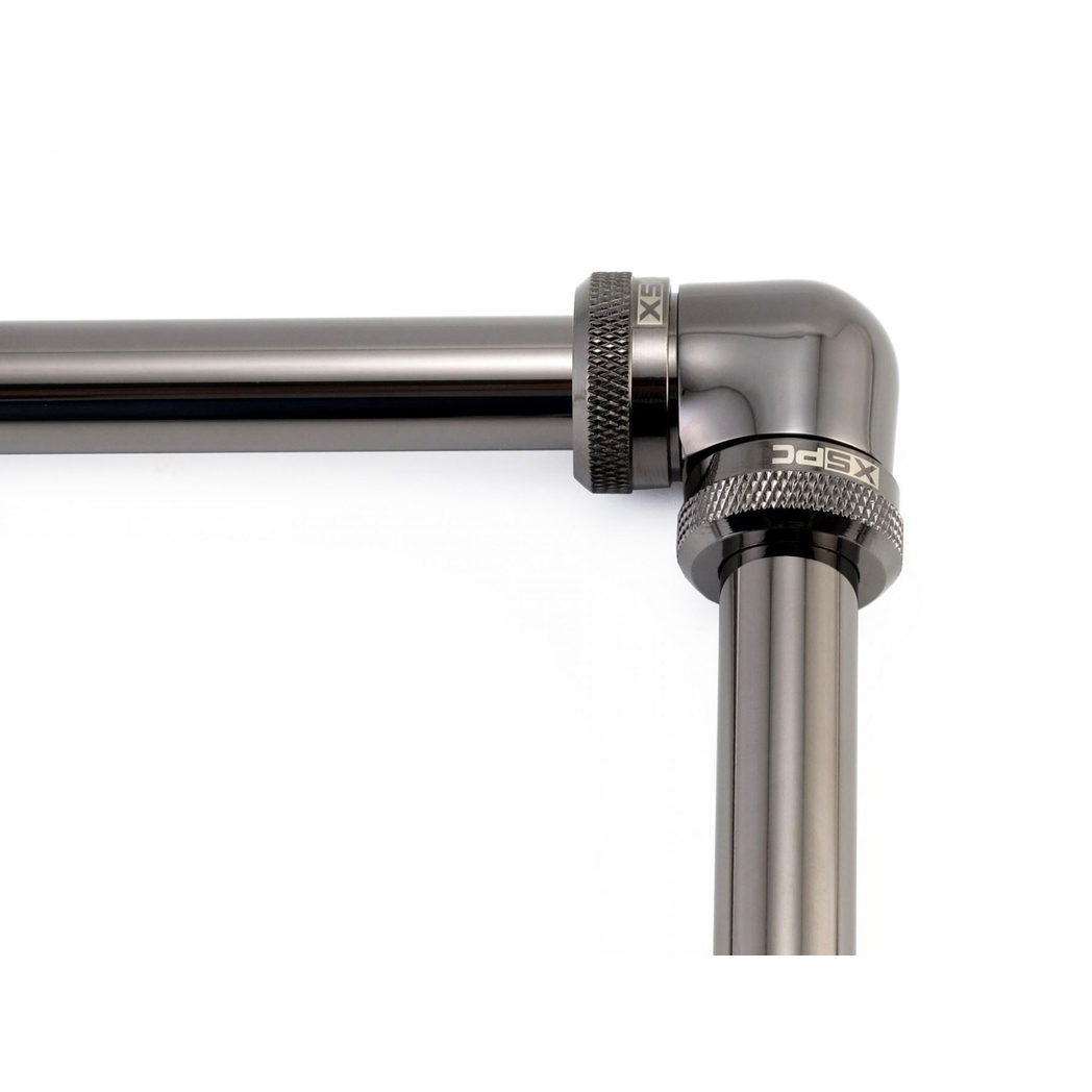 XSPC 14mm Rigid Tubing 90 Elbow Fitting (Matte Black)