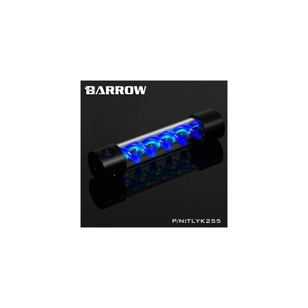 Barrow T-Virus Acrylic Blue Helix Reservoir 255mm - Black