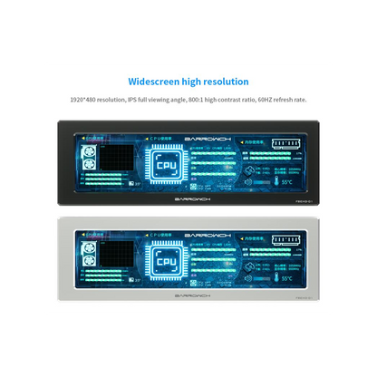 BarrowCH 250mm IPS High Definition System Monitoring LCD Display - Black