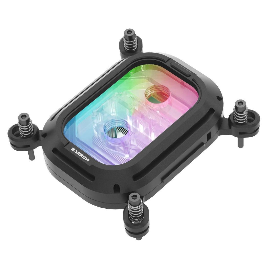 Barrow Acrylic Kepler Series CPU Waterblock, aRGB, INTEL 115x / 1700 - Black