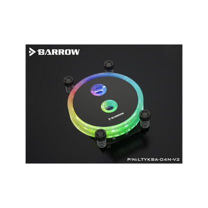 Barrow Rays Edition Aurora CPU Waterblock, LRC 2.0 RGB, AMD AM4 - Black
