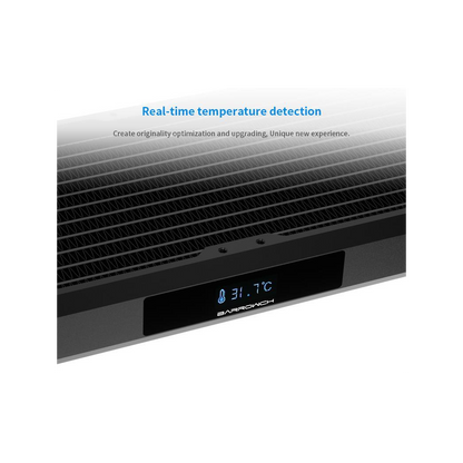 BarrowCH Chameleon Fish 240Y OLED Copper Radiator (2x120mm) - Black / Clear