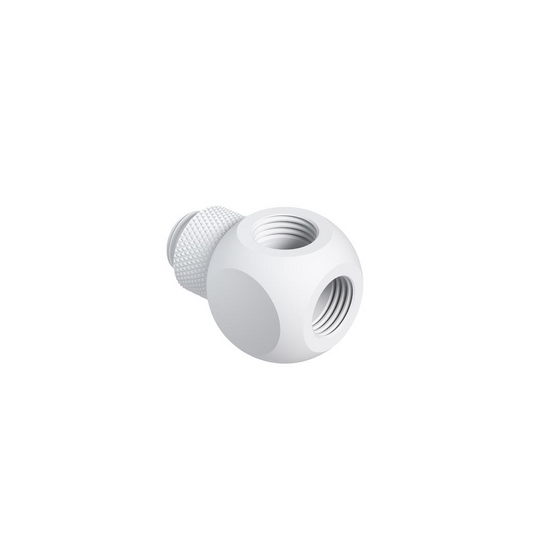 Barrow G1/4 Male Rotary - G1/4 Female 3 Way T-Splitter - White
