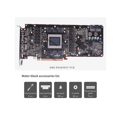 Barrow AMD Radeon 6800 / 6900XT AMD, Saphire, MSI FE Graphics Card Waterblock
