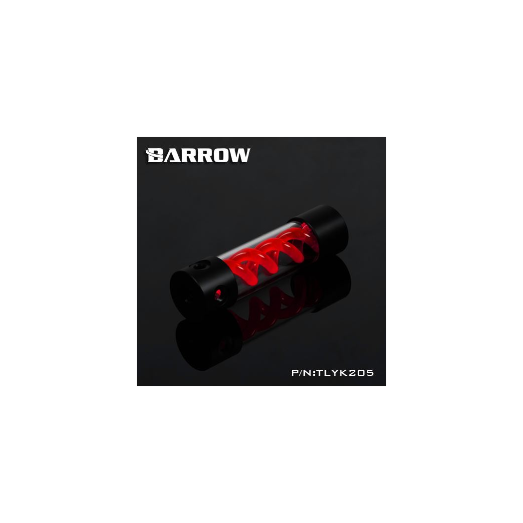 Barrow T-Virus Acrylic Red Helix Reservoir 205mm - Black