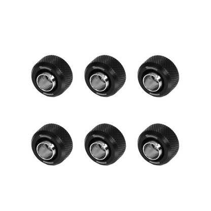 Barrow G1/4 - 13/10mm Flexible Tube Compression Fitting - Black (6 Pack)