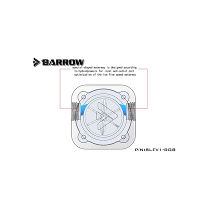Barrow G1/4 Flow Indicator / Meter with LRC 2.0 RGB Lighting
