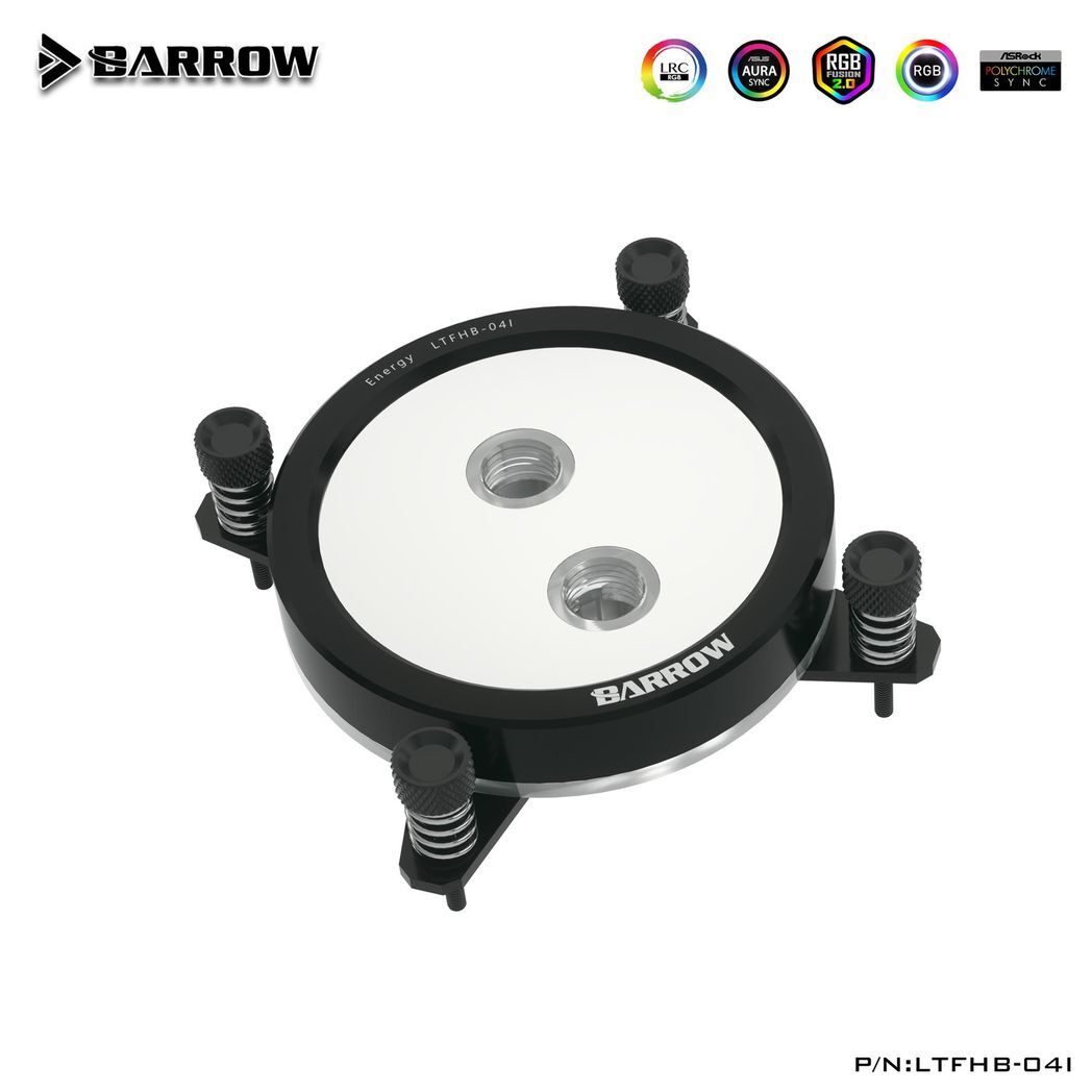 Barrow Supreme Infinity Mirror CPU Waterblock, aRGB, INTEL 115x, 1700 - Black