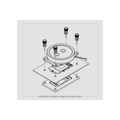 Barrow Supreme Infinity Mirror CPU Waterblock, aRGB, INTEL 115x, 1700 - Black