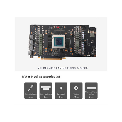 Barrow MSI RTX4090 TRIO , LRC 2.0 RGB Graphics Card Waterblock + Backplate