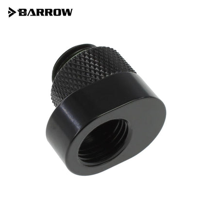 Barrow G1/4 Male to G1/4 Offset Female 360 Degree Rotary Adapter - Black