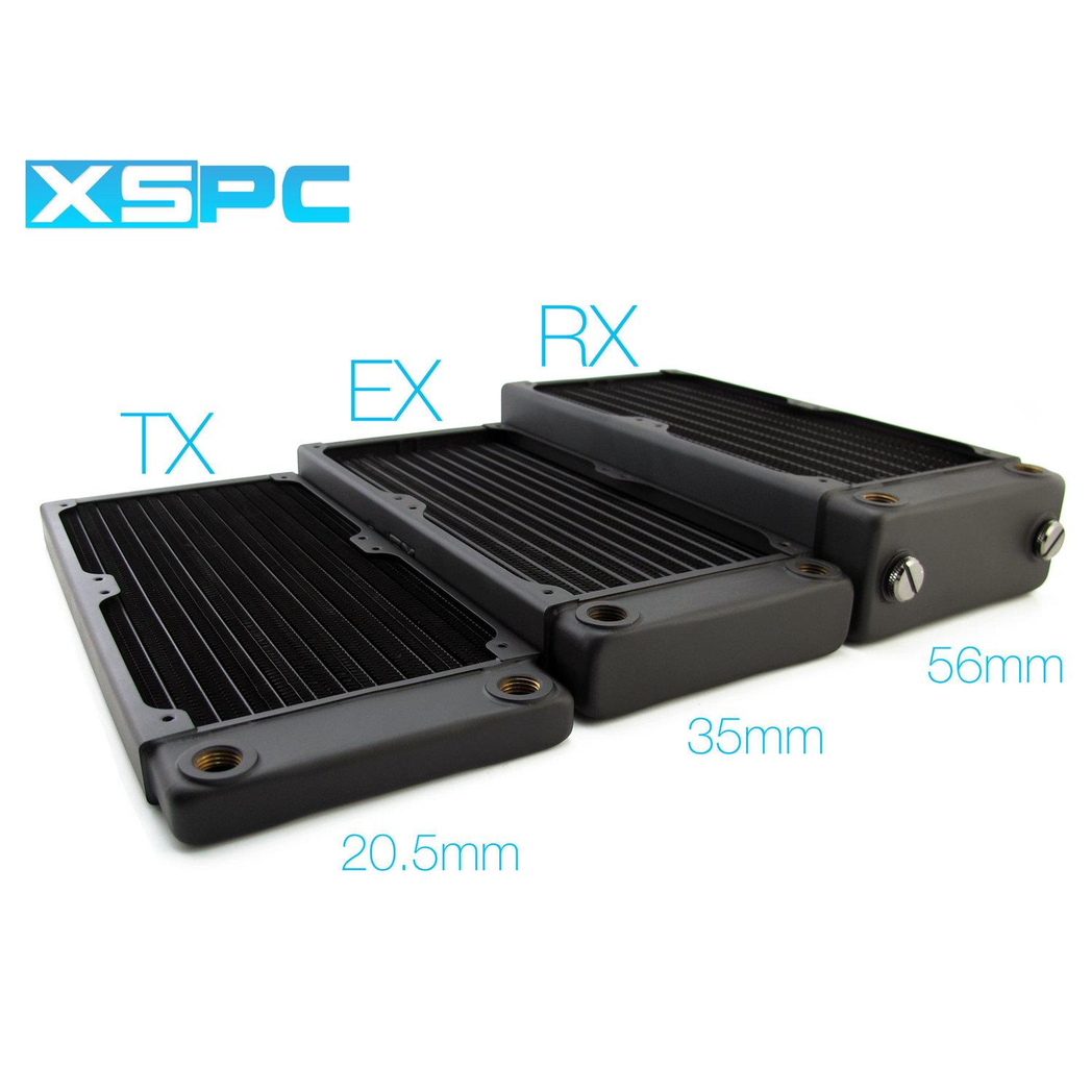 XSPC TX240 Crossflow Ultrathin Radiator - Black