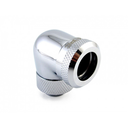 XSPC G1/4 to 14mm Rigid Tubing - 90 Rotary Fitting V2 (Chrome)