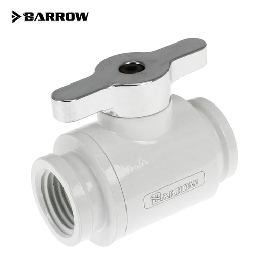 Barrow G1/4 Mini Ball Valve, Silver Handle - White