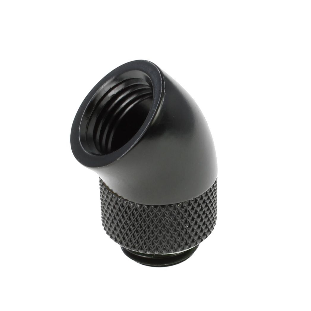 Barrow G1/4 Male Rotary to 45 Degree Female Angle - Black